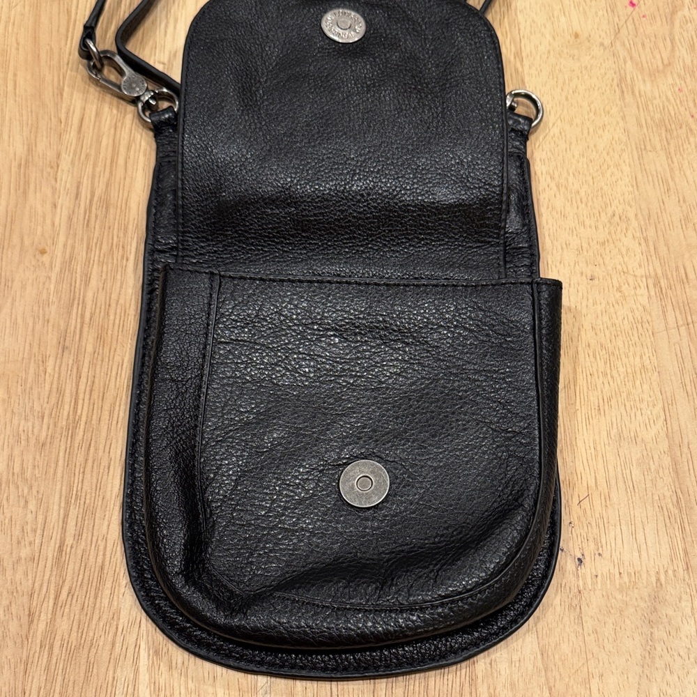 Harley-Davidson Black Leather with Silver Studs and Turquoise Cross - Picture 3 of 6